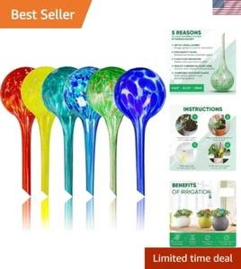 Plant Watering Globes Set of 6 - Small Self Watering Globes for Indoor & Outd... - Picture 1 of 10