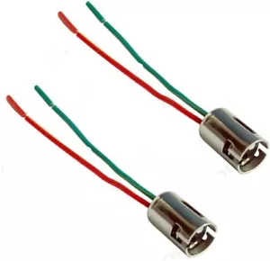 2 Stück B15 BA15D Lampenfassung Stecker Glühlampen-Sockel 12V KFZ China POST - Bild 1 von 2