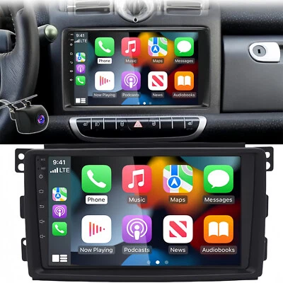 Para Benz Smart Fortwo 2005-2010 Carplay Android 15 Coche Radio Estéreo GPS Navegación Foto 1 de 4