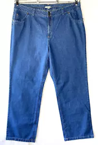 Woman Within Jeans Womens Plus 24W Tall Straight Leg Denim Medium Wash Pockets - Picture 1 of 17