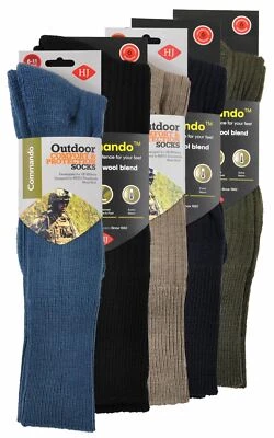 HJ Hall Commando Boot Socks HJ3000 Fishing, Hunting, Hiking, Country Sport, Army