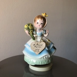 Music Box Vintage Josef Originals … Che bella ragazza uccellino giallo VEDI VIDEO - Foto 1 di 21
