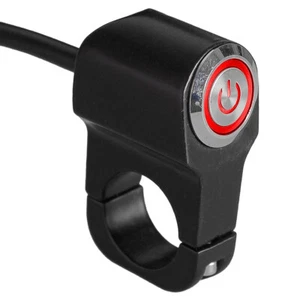 Motorcycle Dirt Bike 7/8" Handlebar Headlight Fog Light Self-Reset On Off Switch - Picture 1 of 7
