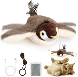Flapping Bird Toy Cat, Flappy Bird Di Giochi per Gatti, Flying Birds Giochi Inte - Foto 1 di 12