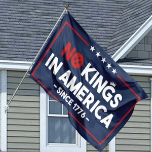 No Kings In America Anti Trump Double-sided Flag, No Kings Anti Trump Flag - Picture 1 of 1