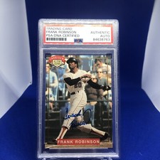 Frank Robinson HOF 1994 Nabisco All-Star Legends Card Signed Auto PSA/DNA 