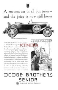 DODGE Brothers Senior 'Roadster' Motor Car ADVERT 1929 Vintage Print Ad 163/F - Picture 1 of 1