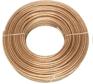 100ft 14 Gauge Clear Speaker Wire Stranded 2 Conductor CCA for Car Home Audio - Picture 1 of 3