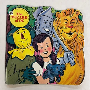 Rare & Vintage The Wizard of Oz Golden Shape Book Donna Kelly / Renzo Barto 1976 - Foto 1 di 5