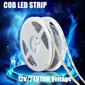 10M/16.4ft COB LED Strip Light Flexible Tape Light 120LED 180LEDs/M 12V 24V 2835 - Picture 1 of 18