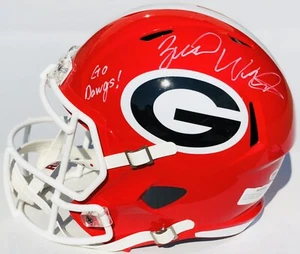 PSA/DNA Georgia Bulldogs #3 ZAMIR WHITE Signed Autographed Football Helmet DAWGS - Picture 1 of 2