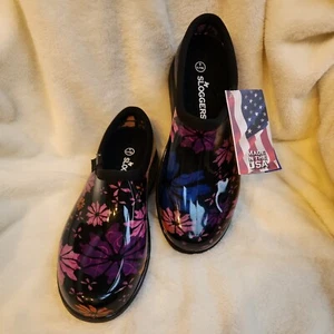 Principle Plastics Sloggers Women's Shoe Garden Blue/Purple Print Size 8~5123 - Picture 1 of 10