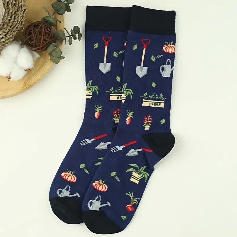 Novelty Gardening Socks UK 6-11 Spade/Herbs/Fork/Watering Can/Plants Gift NEW