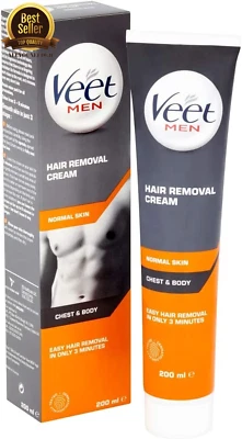 RB UK COMMERICAL LTD Veet for Men Hair Removal Gel Cream Smooth Skin 200 ML FREE & FAST SHIPPING