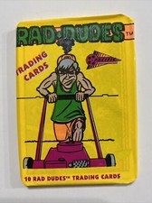 1990 Pacific Rad Dudes Trading Cards Wax Pack Art1 New!