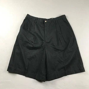 Eddie Bauer Shorts Boys 18 Tall Black Cotton Chino Pleated Front Teen Uniform - Picture 1 of 8