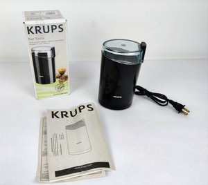 KRUPS Fast Touch Electric Coffee and Spice Grinder With Stainless Steel Blades
