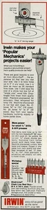1980 Vintage Print Ad Irwin makes your Popular Mechanics projects Micro Dial - Picture 1 of 2