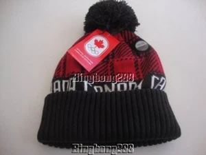 2018 PyeongChang Olympic Team Canada Hudson's Bay Buffalo Check Tuque Toque Hat - Picture 1 of 9