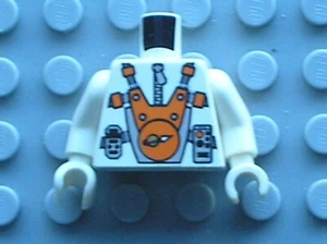 LEGO White Torso Space Mars Mission Astronaut 973pb0435c01 Minifig mm009 7690 - Picture 1 of 1