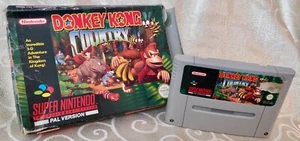 SNES Super Nintendo~DONKEY KONG COUNTRY ~Cartridge & Box only - See Description - Picture 1 of 6