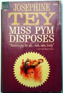 Josephine Tey1964 MISS PYM DISPOSES 1st mmpb printing college murder mystery - Picture 1 of 6
