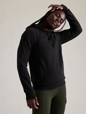 ATHLETA Retroplush Revive Hoodie Sweatshirt XLT  X-Large Tall XL T | Black NEW