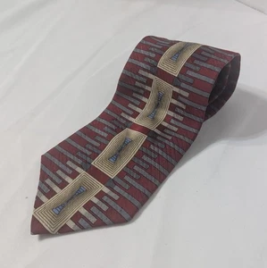 Drehbuch Herren Krawatte von Martin Wong Seide, mehrfarbig abstraktes Muster - Bild 1 von 5