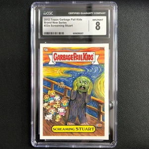 2012 Topps Garbage Pail Kinder Sticker GPK Brandneu Serie Screaming Stuart CGC 8 - Bild 1 von 2