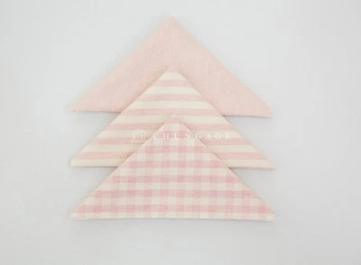 Baby Pink Gingham Cotton Fabric Precuts Bundle Patchwork Quilting Scraps 8mm - Image 1 of 4