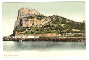 Vista de Gibraltar postal vintage sin publicar - Imagen 1 de 2