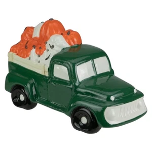 Northlight 9.5" LED Green Ceramic Truck Hauling Pumpkins Autumn Harvest Decor - Picture 1 of 4