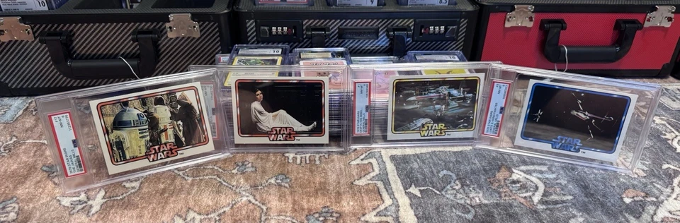 Star Wars General Mills 1978 PSA Lote de 4 - 1, 9, 13, 17 de 18 - Princesa Leia + Foto 1 de 4