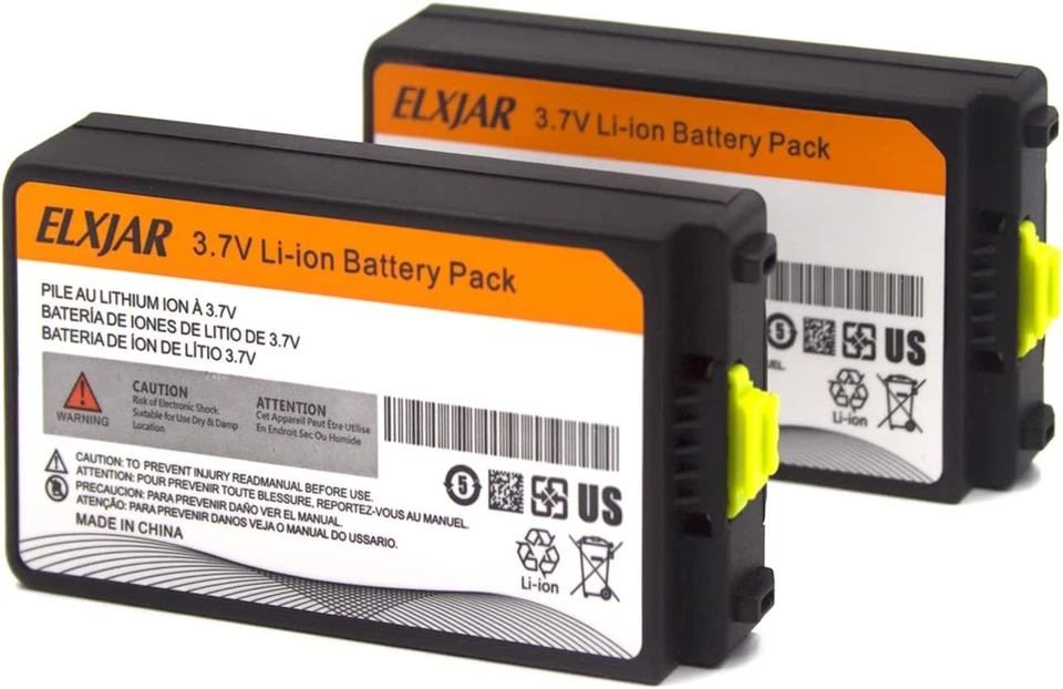 (Paquete de 2) Batería de polímero de litio de 3,7 V 2400 Mah de repuesto para Symbol Motorola MC3100 Foto 1 de 4