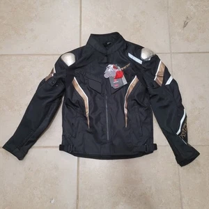 Scoyco Motorcycle Jacket Mens Size L Large Padded Black - Picture 1 of 4