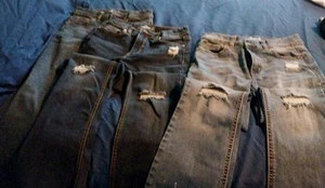 Jordache Girls Jeans 3 Pairs Size 14 Distressed BOOTCUT - Picture 1 of 9