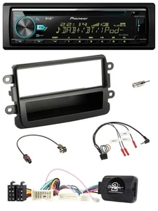 Pioneer DAB Lenkrad CD USB Bluetooth Autoradio für Dacia ab 2012 schwarz - Bild 1 von 9