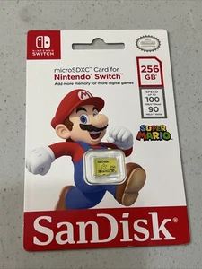 *Nowa* Autentyczna karta pamięci SanDisk 256 GB samochody do Nintendo Switch - Zdjęcie 1 z 2