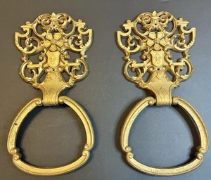 (2) VINTAGE MID CENTURY HOMCO TOWEL RING HOLDERS - Picture 1 of 10