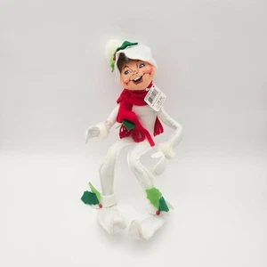 Annalee Poseable Figure 14" White Holly Berry Elf - Picture 1 of 6