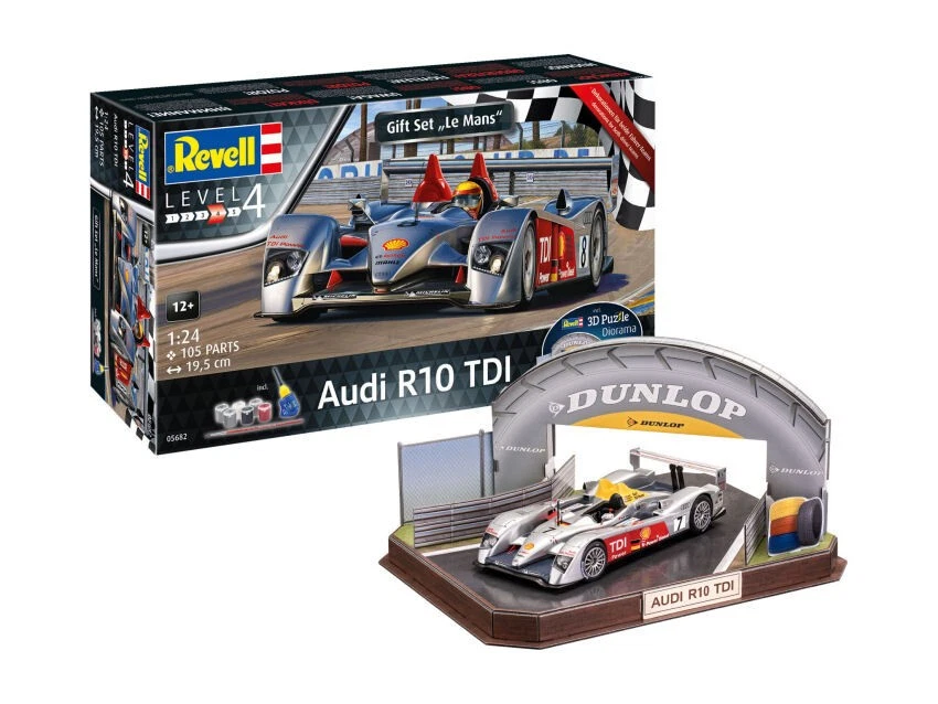 GIFT SET "LE MANS R10 TDI + 3D PUZZLE DIORAMA KIT 1:24 - Immagine 1 di 1