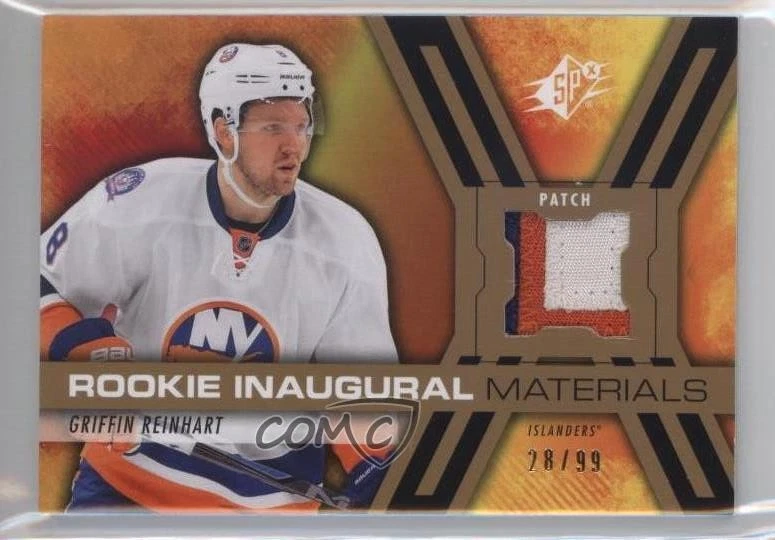 2014-15 SPx Rookie Inaugural Materials /99 Griffin Reinhart #RPM-GR Patch RC - Image 1 of 2