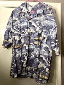 Vintage Tommy Bahama Silk Hawaiian Shirt Rare Men’s Tropical Surf XL See desc - Bild 1 von 11