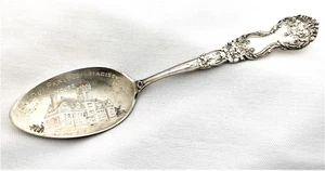 Madison Minnesota MN Sterling Silver Souvenir Spoon Court House Lac Qui Parle Co - Picture 1 of 6