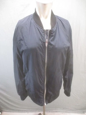 Zara Basic Size M Men Black Windproof Pockets Full Zip Casual Style Bomber 847 - Image 1 of 4