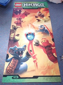 LEGO Display Flag Cloth NINJAGO Masters of Spinjitzu RARO Banner Pubblicitario NjoBan03 - Foto 1 di 4