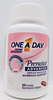 Multivitamínico completo avanzado prenatal uno al día con soporte cerebral EXP 06/2026 Foto 1 de 4