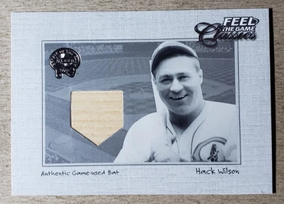 2001 Fleer Feel the Game Classics Hack Wilson Game Used Bat Chicago Cubs - Image 1 of 2