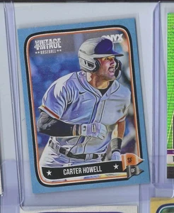 2024 Onyx Vintage Baseball Blue Carter Howell San Francisco /99 - Bild 1 von 2