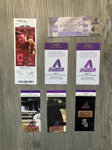 7 - 1999 MLB Arizona Diamondbacks Game Tickets/Pass Randy Johnson Gonzalez HR - Picture 1 of 10